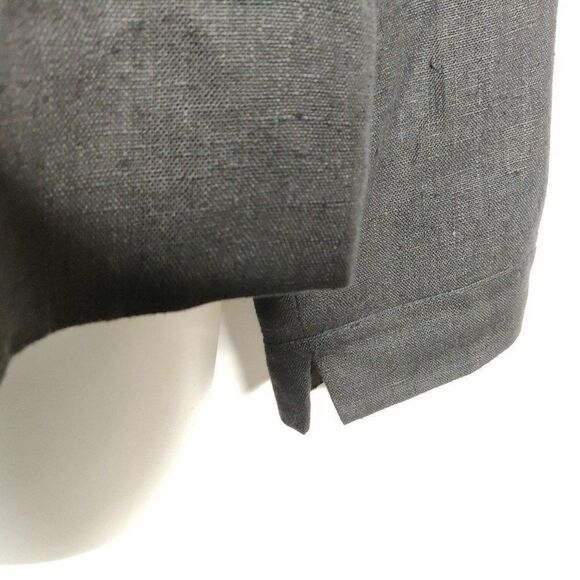 Harve Benard Linen Blazer Black Sz 10 Fully Lined - Picture 3 of 4